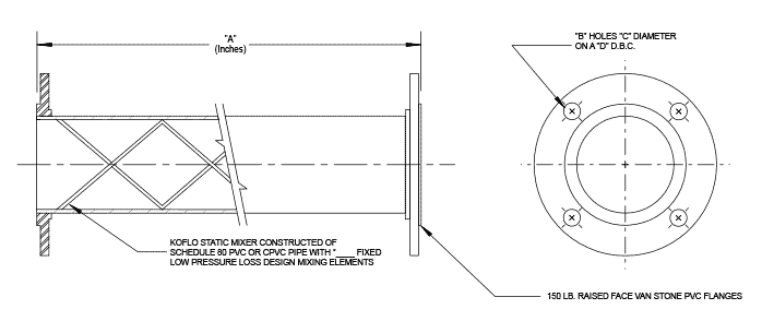 Flanged PVC Low Pressure Loss Design