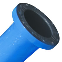 Fiberglass flanged end