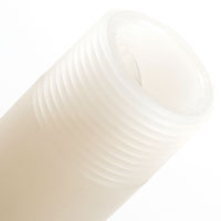 Solid Kynar® male NPT threaded ends