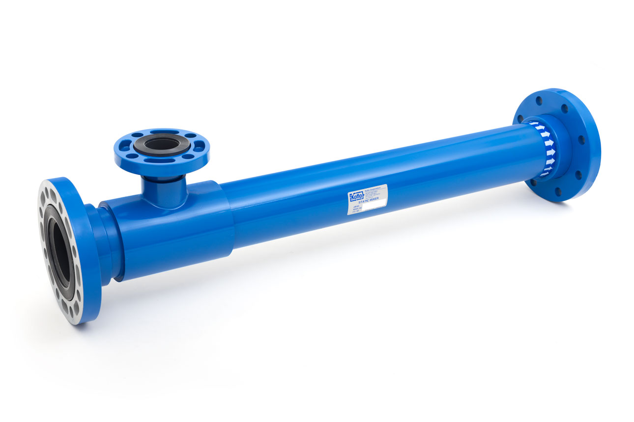 Flanged PVC Mixer with Flanged Injection Port
