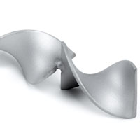 Stainless steel helical mixing elements