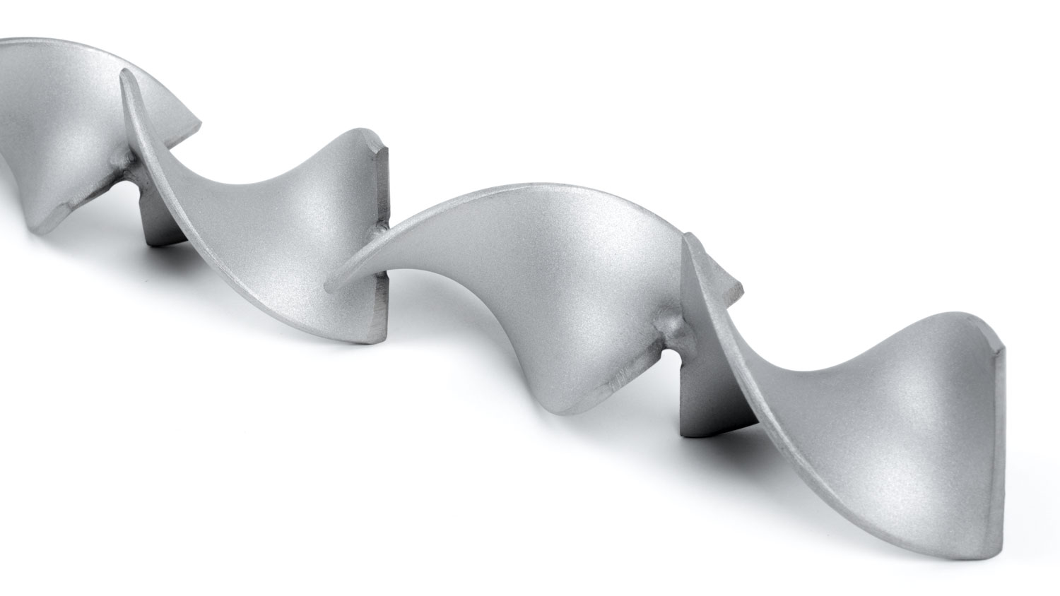 Stainless steel helical mixing elements