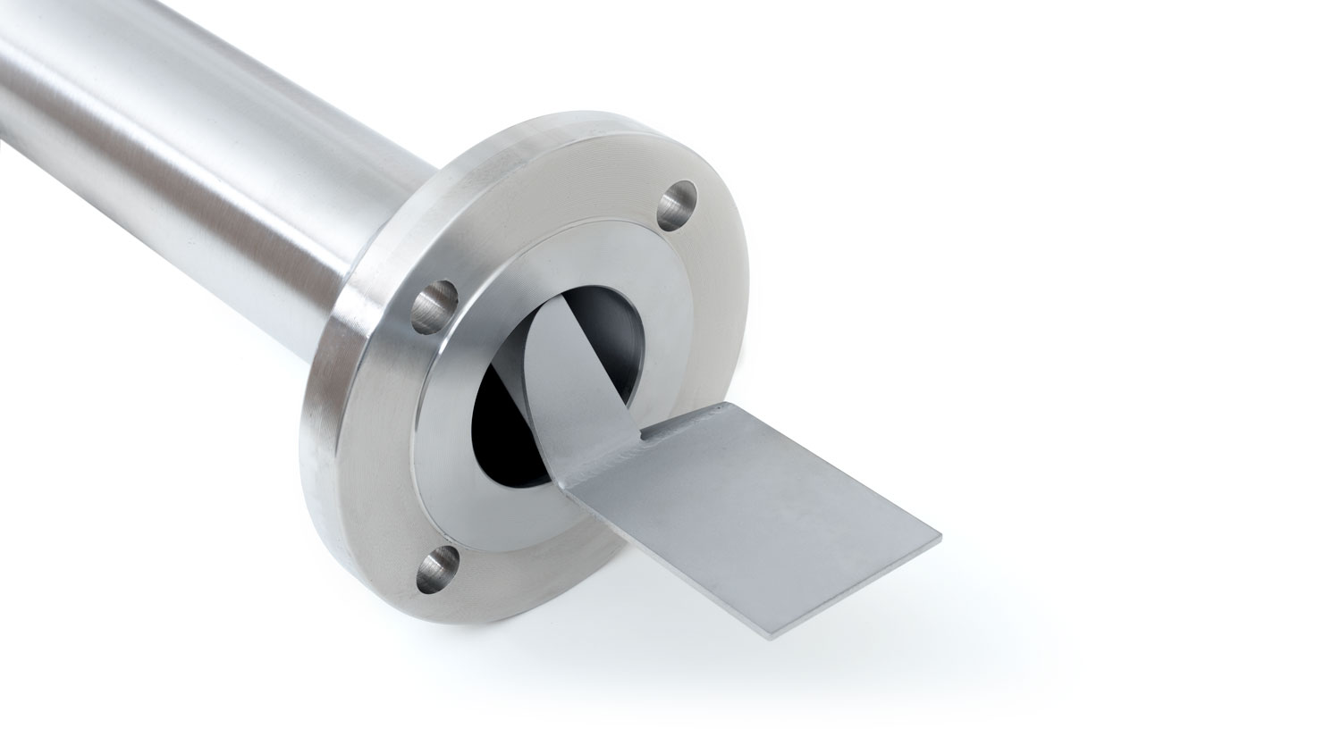 Stainless steel flow straightening vane