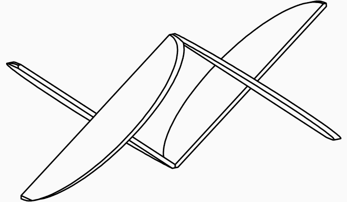 Koflo Blade™ design mixing elements technical illustration