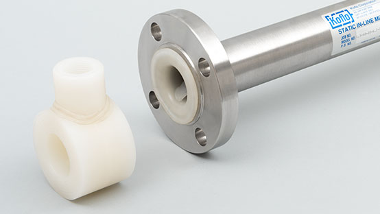 Custom Kynar® static mixers