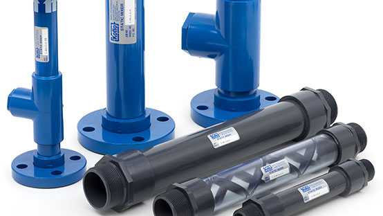 Custom PVC static mixers
