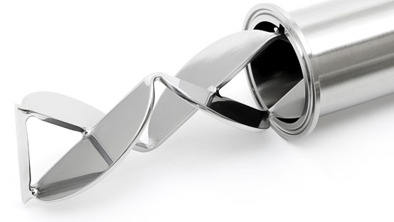 Custom sanitary/hygienic static mixers