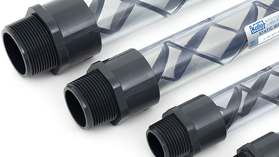 Clear PVC Stock Static Mixers